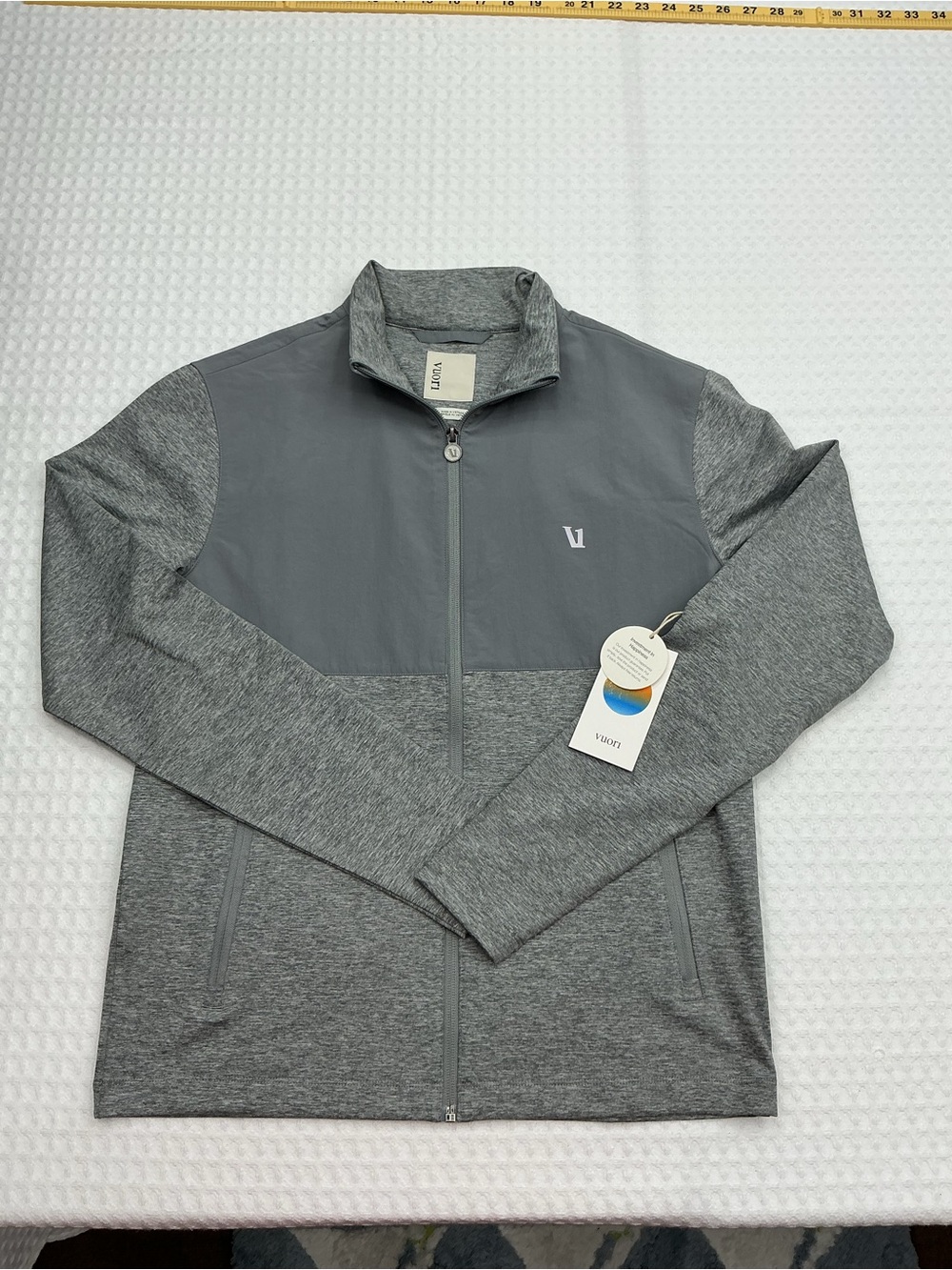 Vuori Men's Gray Full-Zip Performance Jacket
